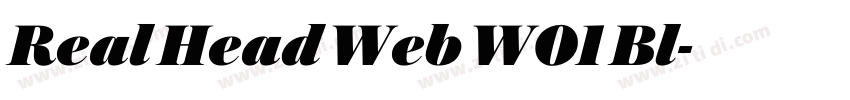 Real Head Web W01 Bl字体转换